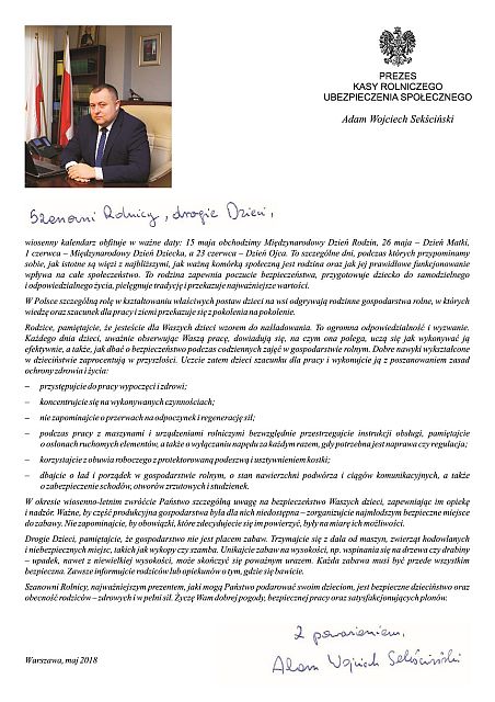 list Prezesa maly