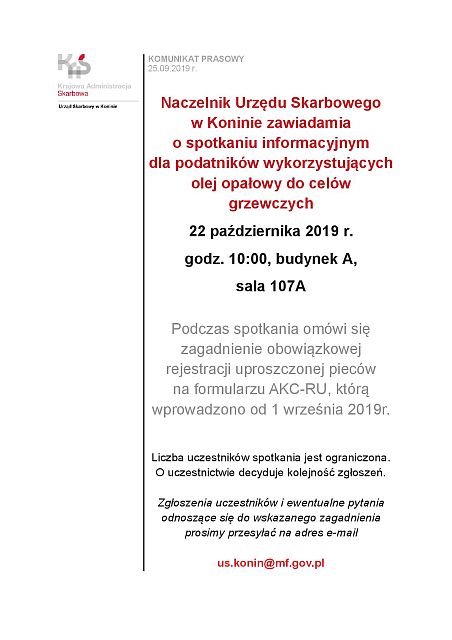 KOMUNIKAT PRASOWY