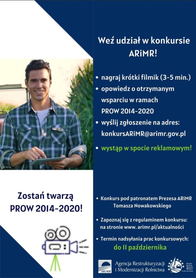 Zostań twarzą ARiMR - plakat
