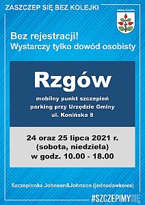 Zaszczep się bez kolejki - plakat