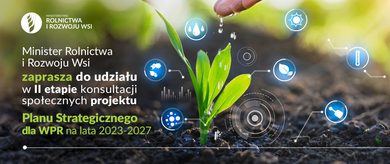 Projekt Planu Strategicznego Wspólnej Polityki Rolnej na lata 2023-2027 - plakat