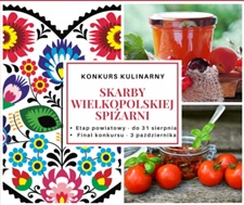 Konkurs kulinarny "Skarby wielkopolskiej spiżarni" - plakat