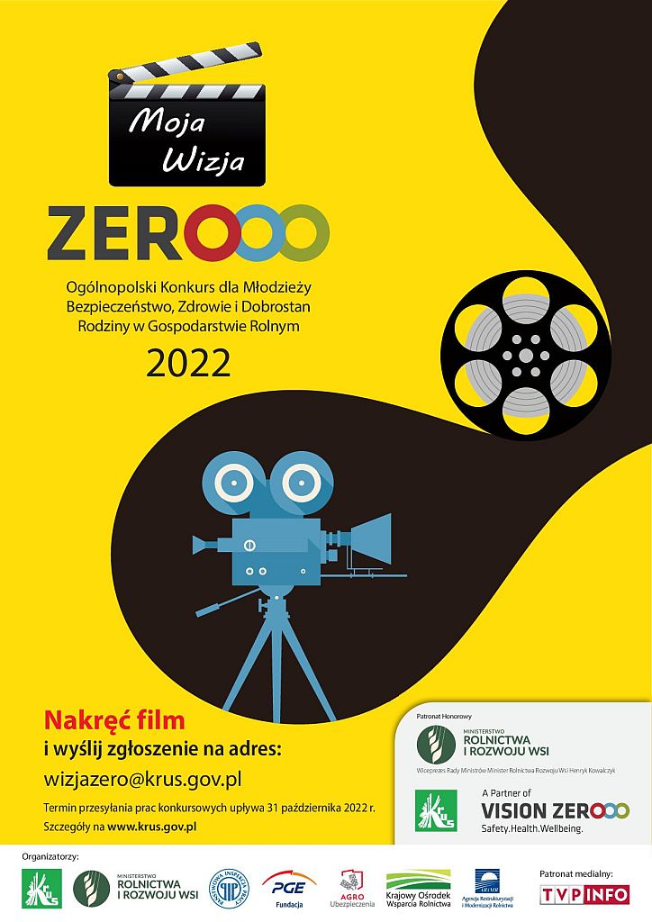 Ogólnopolski Konkurs dla Młodzieży "Moja Wizja Zero 2022" - plakat