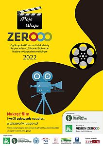 Ogólnopolski Konkurs dla Młodzieży "Moja Wizja Zero 2022" - plakat