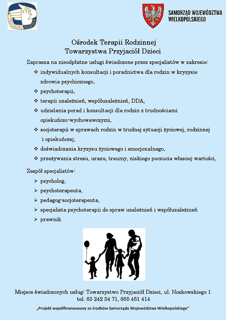 TPD - USŁUGI BEZPŁATNE SPECJALISTÓW - plakat