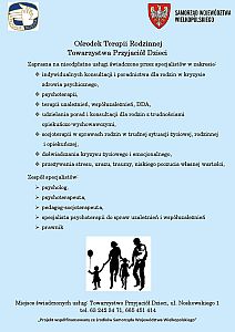 TPD - USŁUGI BEZPŁATNE SPECJALISTÓW - plakat