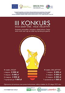 III Konkurs "Moja smart wieś - Wizje i Inicjatywy" - plakat
