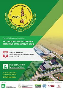 XX Ogólnopolski Konkurs "Bezpieczne Gospodarstwo Rolne" - plakat