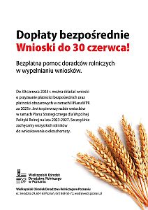 Dopłaty bezpośrednie - plakat
