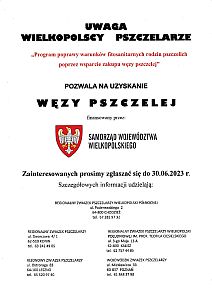 UWAGA WIELKOPOLSCY PSZCZELARZE! - plakat