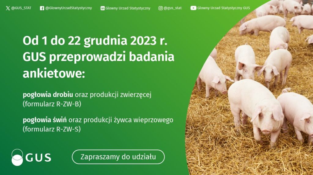 Badania statystyczne z zakresu rolnictwa - plakat