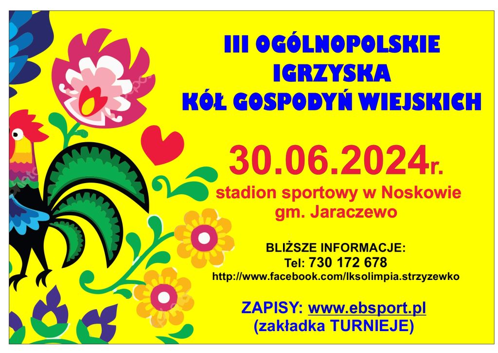 III Ogólnopolskie Igrzyska KGW - plakat