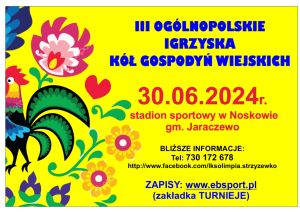 III Ogólnopolskie Igrzyska KGW - plakat
