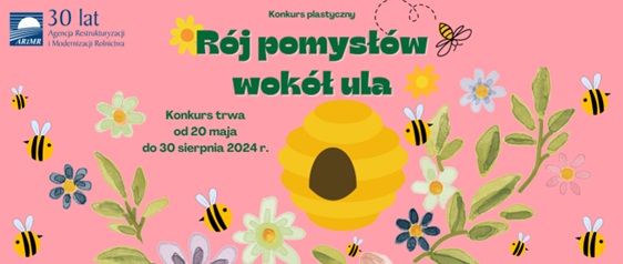 Pszczoła tematem konkursu - plakat