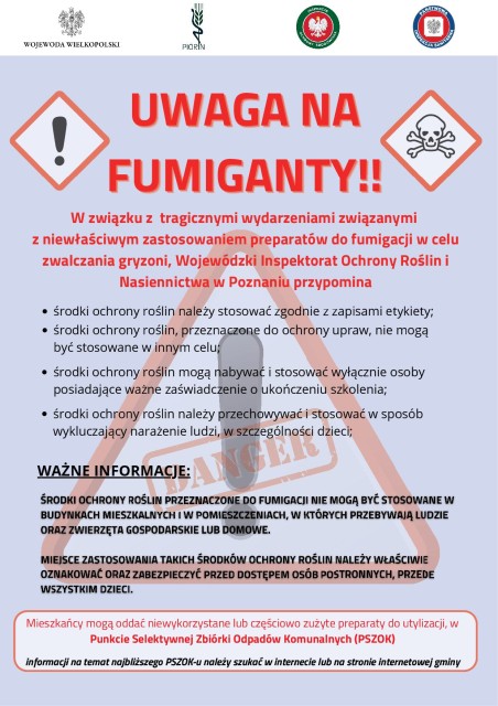 Uwaga na Fumiganty - plakat