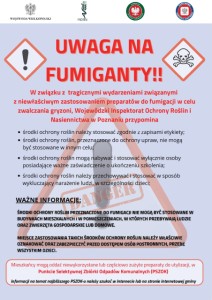 Uwaga na Fumiganty - plakat