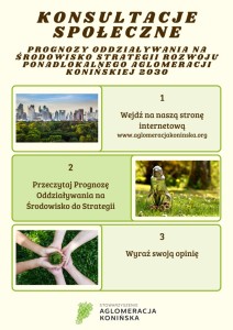 Konsultacje społeczne Prognozy Oddziaływania na Środowisko do aktualizacji Strategii Rozwoju Ponadlokalnego Aglomeracji Konińskiej 2030 - logo